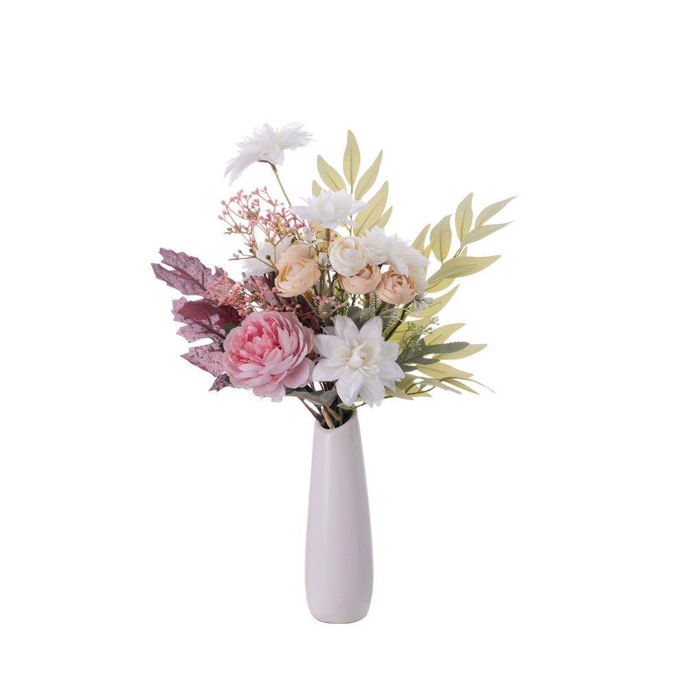 Stunning Rainy Day Blossom: Handcrafted Faux Flower Bouquet for Home Décor, Wall Art, and Table Centerpiece - Perfect for All Seasons CF01474