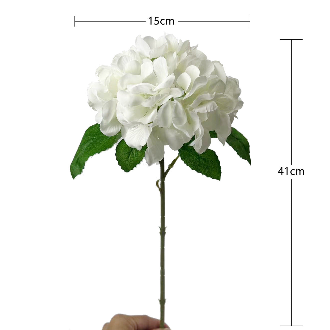 Luxurious 3D Touch Hydrangea Artificial Flower Bouquet for Wedding Decor and Home Living – Stunning Floral Arrangement for Elegant Living Rooms