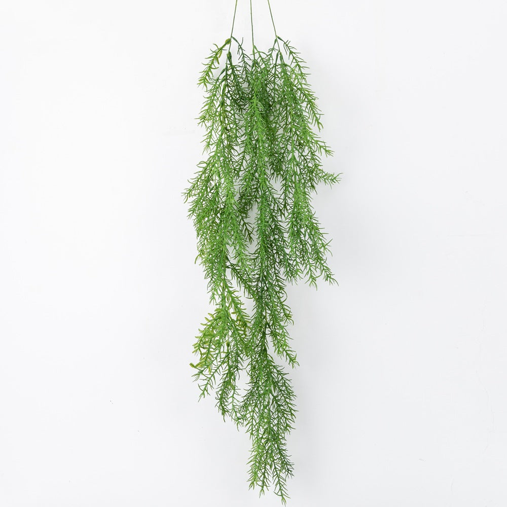 Realistic Faux Pine Needle Wall Hanging Decor – Lifelike Fake Leaves for Micro Landscape Indoor Plant Wall Art – MW26636