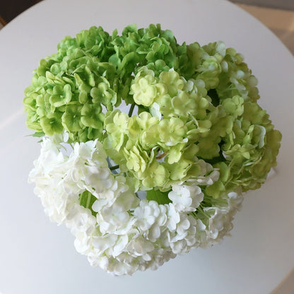 Luxurious 3D Textured Floral Bouquet - Realistic Fake Hydrangea Flowers for Stunning Wedding Arrangements and Home Decor