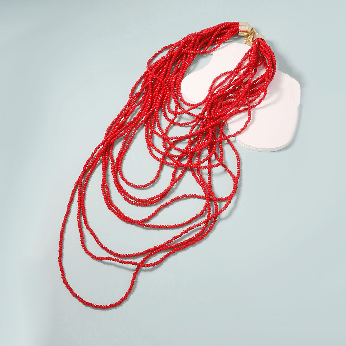 Bohemian-Inspired Multi-Layered Long Necklace with Intricate Design - Versatile Casual Accessory for Women