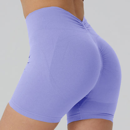 Summer Breathable Women's Fitness Shorts Quick Drying Cycling Leggings with Peach Butt Lift and 3 4 Yoga Design