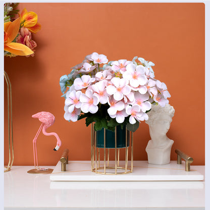 Vibrant Artificial Apple Blossom, Crabapple, and Hydrangea Flower Bouquet – Stunning Home Décor for Elegant Floral Arrangements