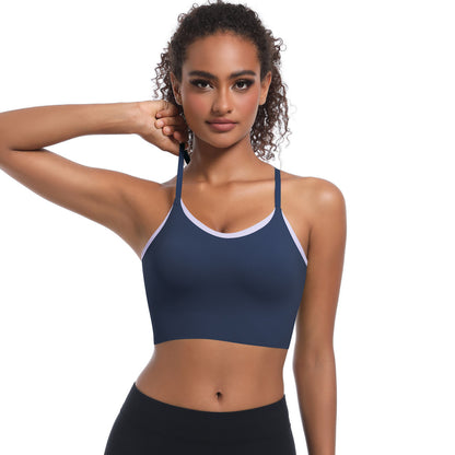 Breathable and Quick Dry Yoga Sports Bra with Back Design Shockproof and Comfortable for Running and Gym Workouts