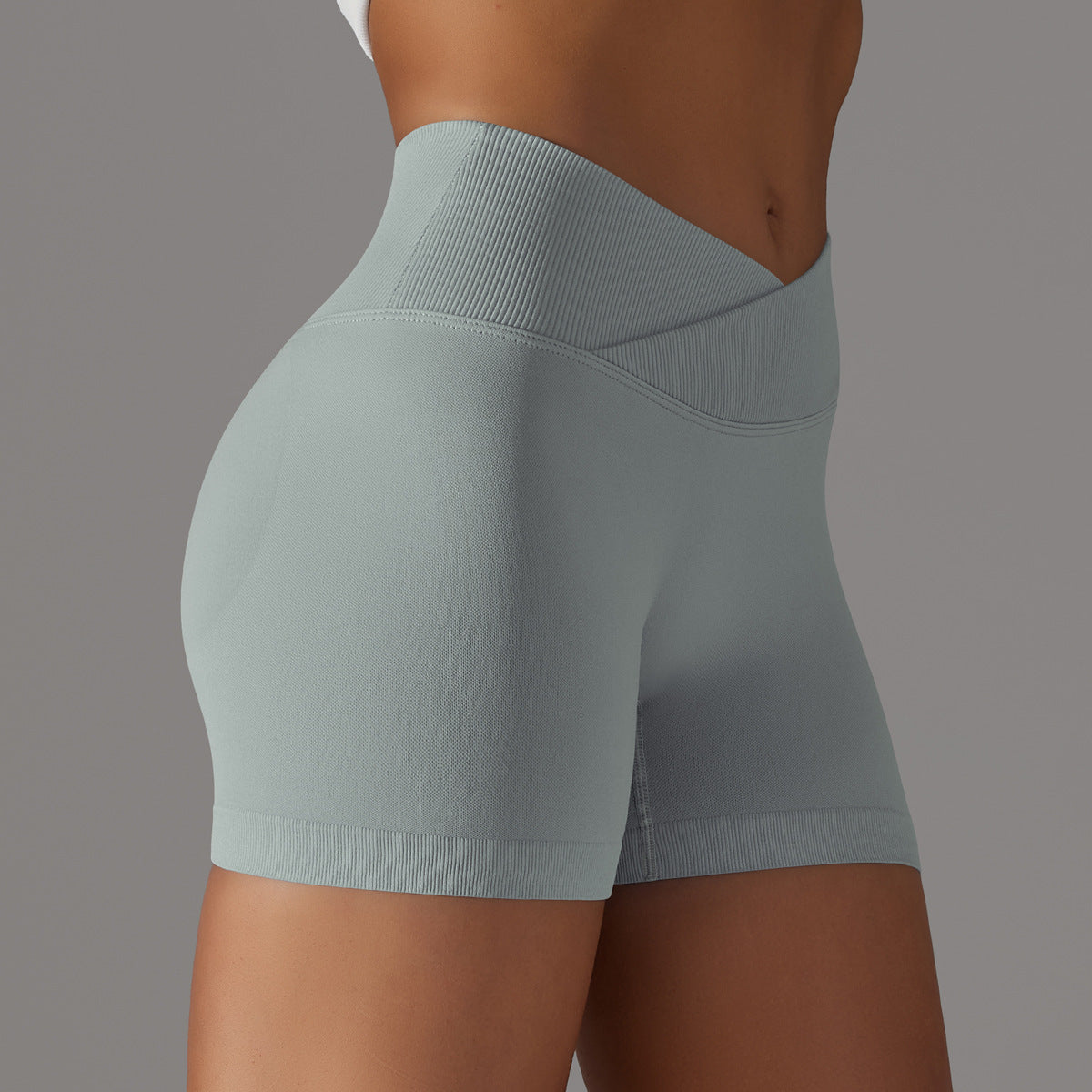 High Waisted Seamless Cross Shorts for Comfort Peach Lift Yoga Pants That Hug Your Curves Enhance Athletic Performance