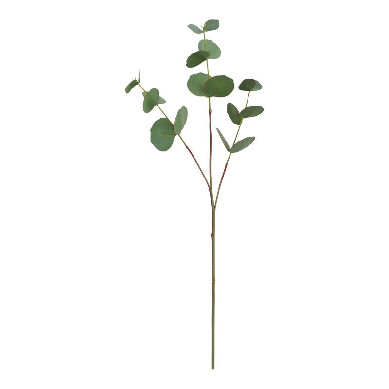 Realistic Eucalyptus Leaf Faux Flower with Moisture-Like Double-Layered Leaves and Trifoliate Lemon Leaves - Perfect for Home Decor and Lasting Beauty