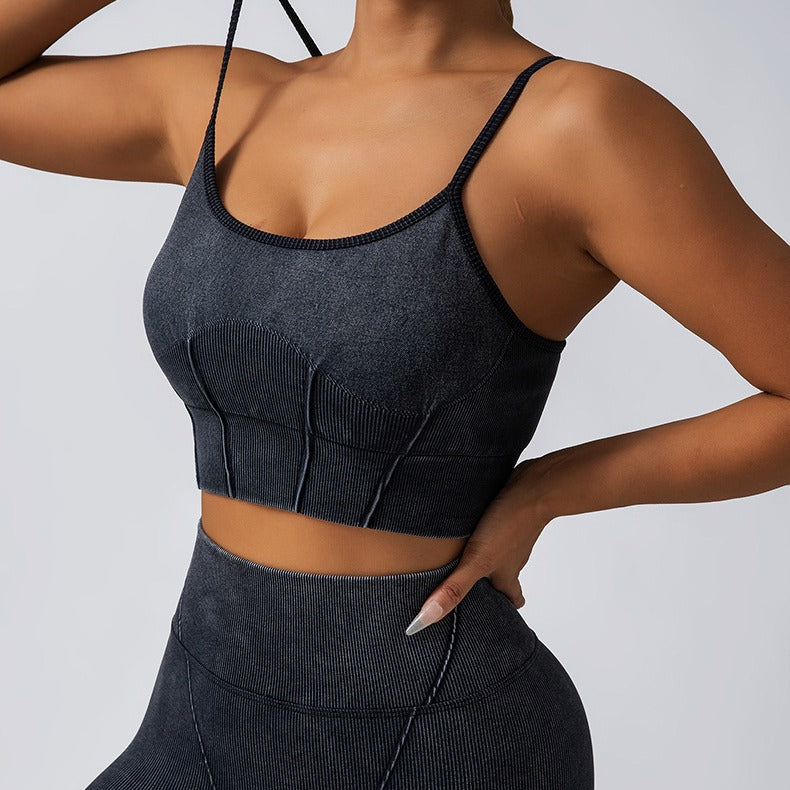 Seamless European High Waist Yoga Set with Peach Butt Scrunch Breathable Washable Fabric and Sports Bra for Comfort and Flexibility in Every Workout