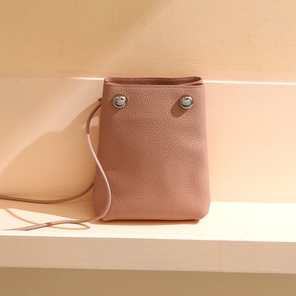 and Minimalist Genuine Leather Women's Crossbody Bag for Travel Quick Outings and Everyday Use