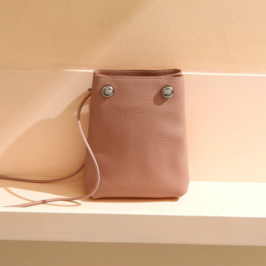 and Minimalist Genuine Leather Women's Crossbody Bag for Travel Quick Outings and Everyday Use