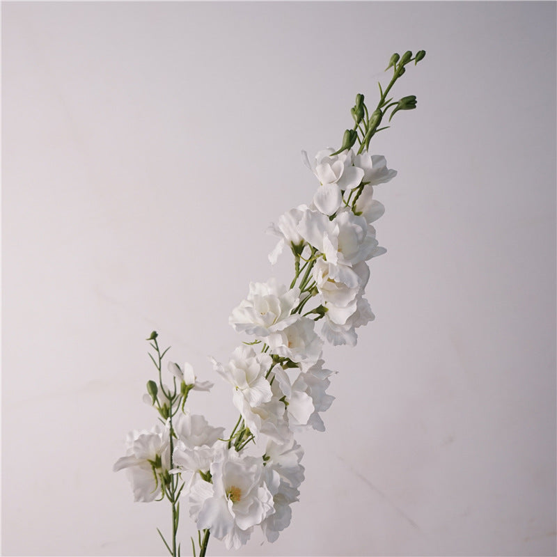 Luxurious Touch Moisture-Locking Delphinium Long-Stemmed Faux Flowers for Weddings, Home Decor, and Photography Props – Stunning Realistic Artificial Floral Arrangements