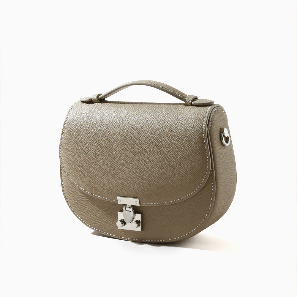 Minimalist Winter Genuine Leather Women's Bag Chic Cowhide Tote Crossbody Design for Unique Fashion