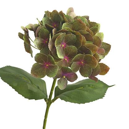 Single Stem Touch-Feel French Hydrangea - Realistic, Moisture-Retaining Artificial Hydrangea Flower for Elegant Home Decoration and Hotel Floral Arrangements