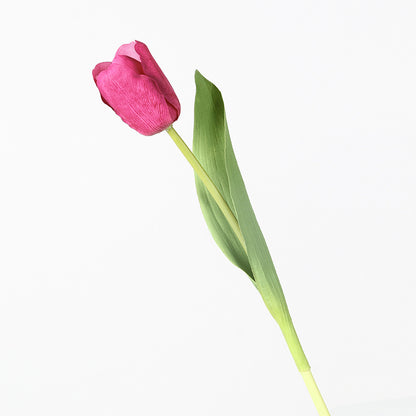 Realistic Touch Faux Tulip Flowers -  PU Moisture-Resistant Floral Arrangement for Photography, Weddings, and Home Décor