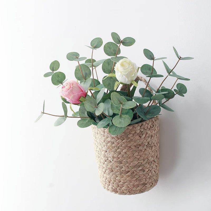 Realistic 3D Touch Eucalyptus Round Leaf Faux Plant - Perfect for Nordic-Inspired Home Decor, DIY Arrangements, and Stylish Floral Displays