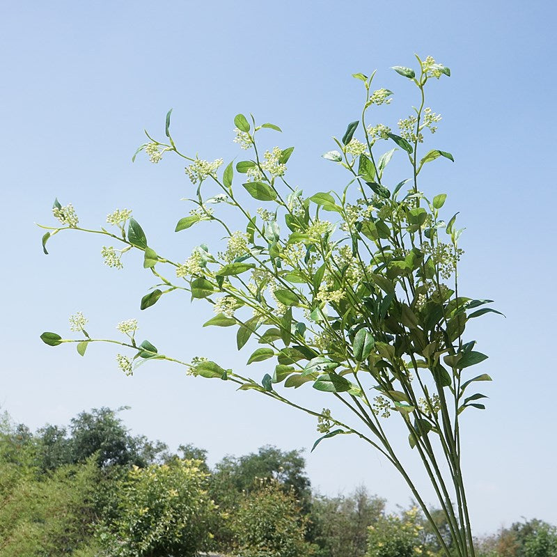 Lifelike Long-Lasting Greenery Stem with Multiple Branches - Perfect for Home Decor, Weddings, and Photography Set Design