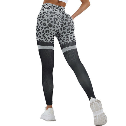 High Waisted Leopard Print Yoga Pants for Women Peach Lift Fitness Leggings for a Flattering Fit for Gym and Everyday Wear