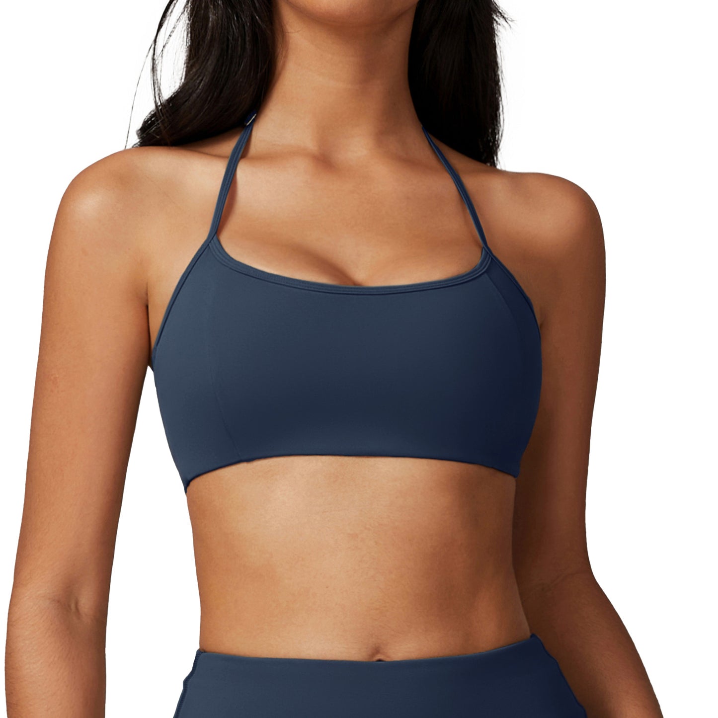 Women's High Impact Sports Bra with Adjustable Neckline Padded Yoga Top for Outdoor Fitness Quick Dry Material for Comfort and Style