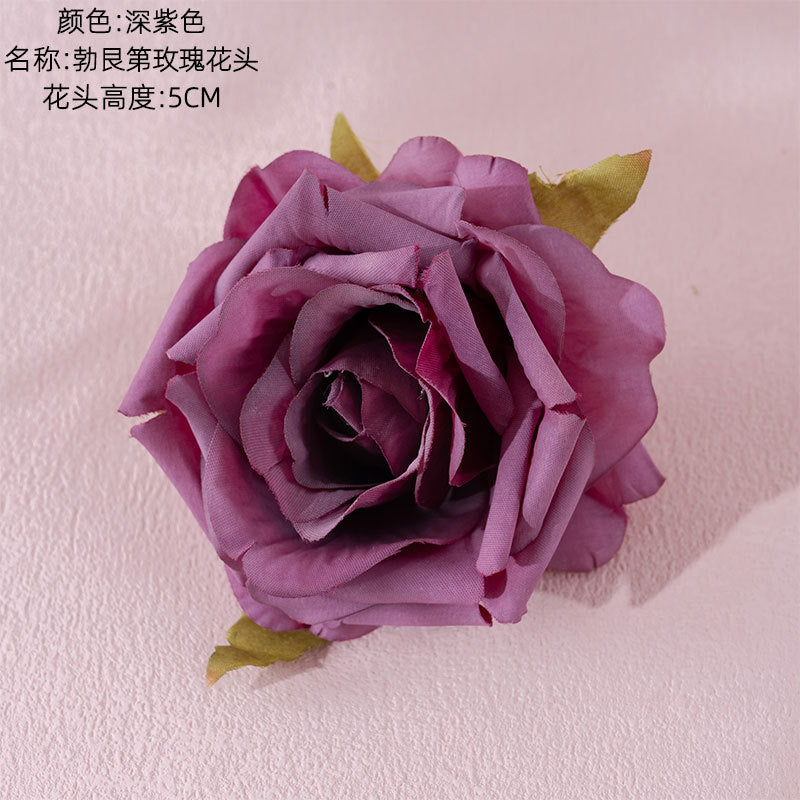 INS Stylish Curled Edge Rose Flower Box - Stunning Faux Floral Home Decor for Weddings and Special Celebrations, MW07301