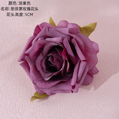 INS Stylish Curled Edge Rose Flower Box - Stunning Faux Floral Home Decor for Weddings and Special Celebrations, MW07301