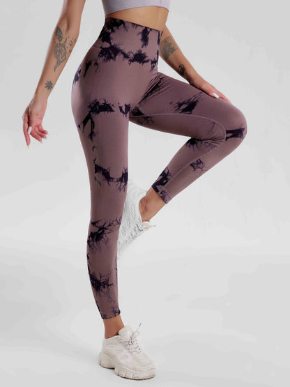 Seamless Tie Dye Yoga Pants for a Lifted Bum and Slim Waist High Elasticity Workout Leggings for Fitness Running and Everyday Wear