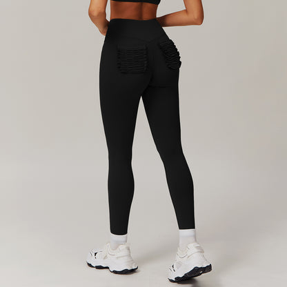 High Waisted Butt Lifting Yoga Pants Flared Wide Leg Fitness Leggings for Running and Casual Workouts and Comfortable 9139