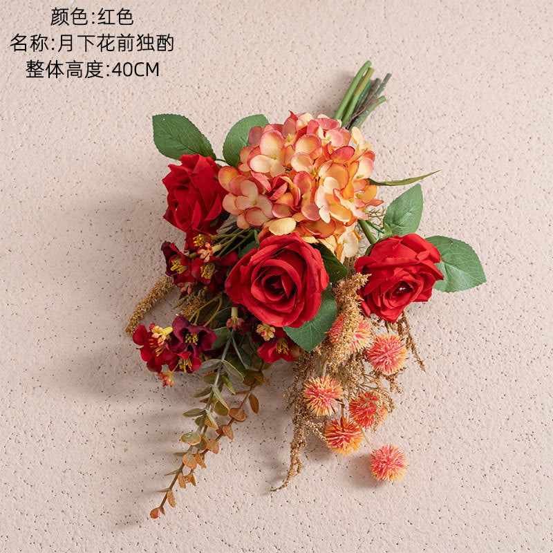 Elegant Artificial Flower Bouquet for Home Décor – Perfect for Weddings and Special Occasions | Unique Floral Arrangements for Wall Decorations | CF01457