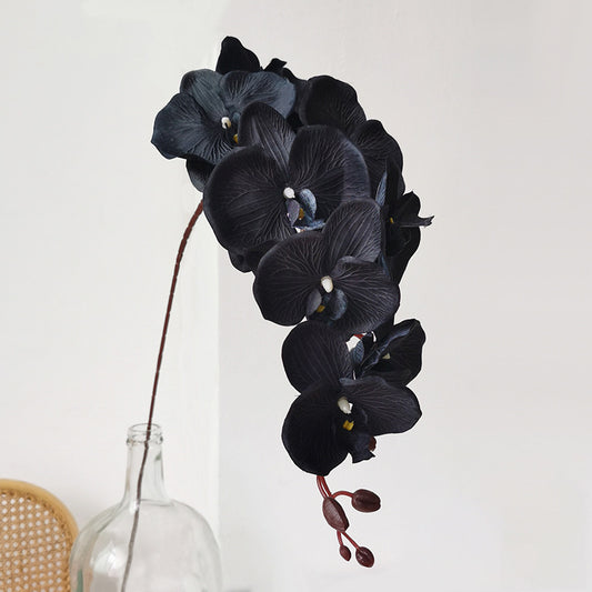 Elegant Black Orchid Artificial Flowers -  Hanging Floral Decor for Exquisite Weddings and Events