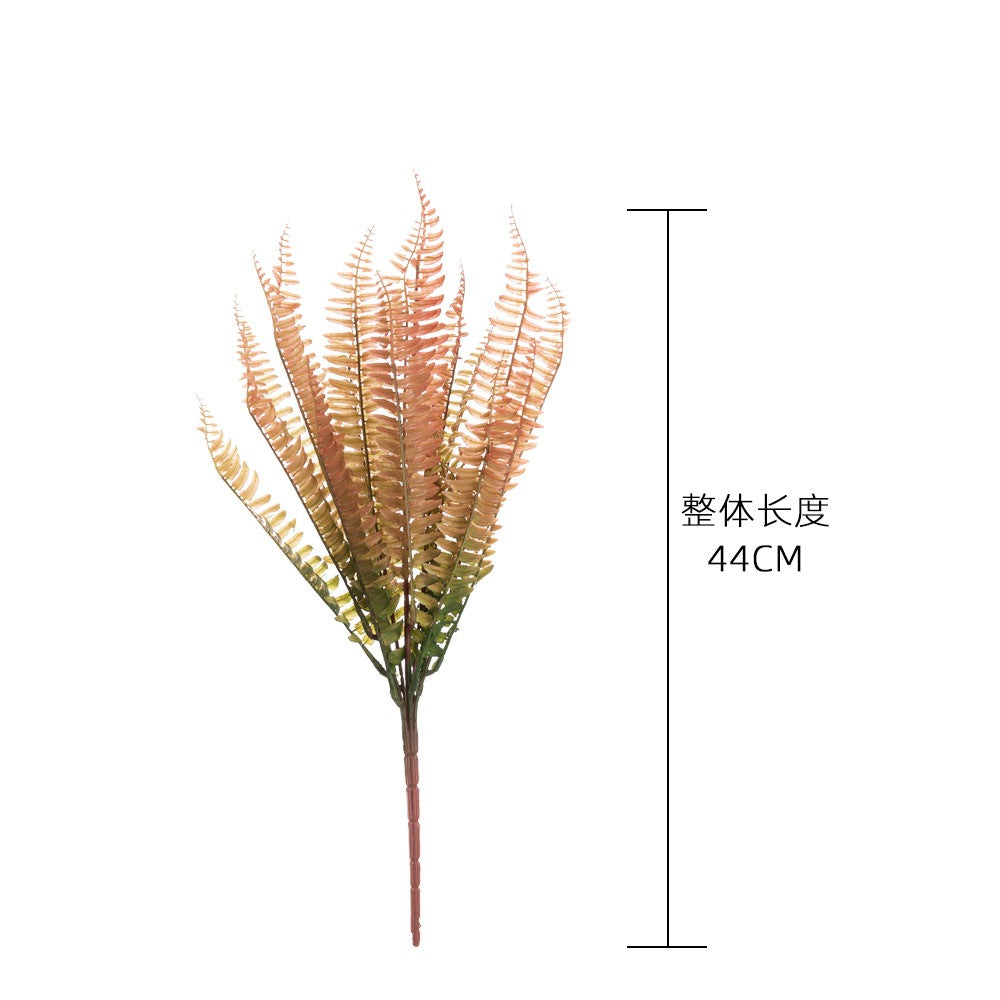 Realistic Touch Faux Flowers & Persian Grass Leaves for Miniature Gardens – Stunning Indoor Plant Wall Décor (MW26634)