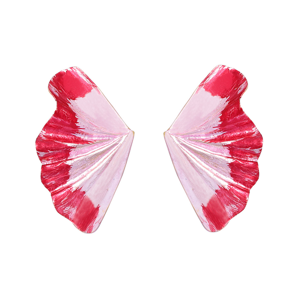 Stylish Minimalist Alloy Leaf-Shaped Stud Earrings - Unique Design for Everyday Wear, Perfectly Versatile for All Occasions