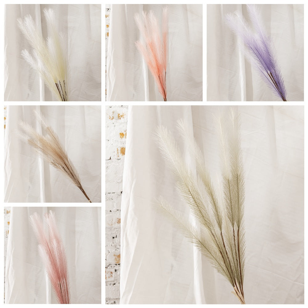 Stunning Faux Pampas Grass Decor - Elegant Ins Style Artificial Flowers for Home and Wedding Decoration | MW09926