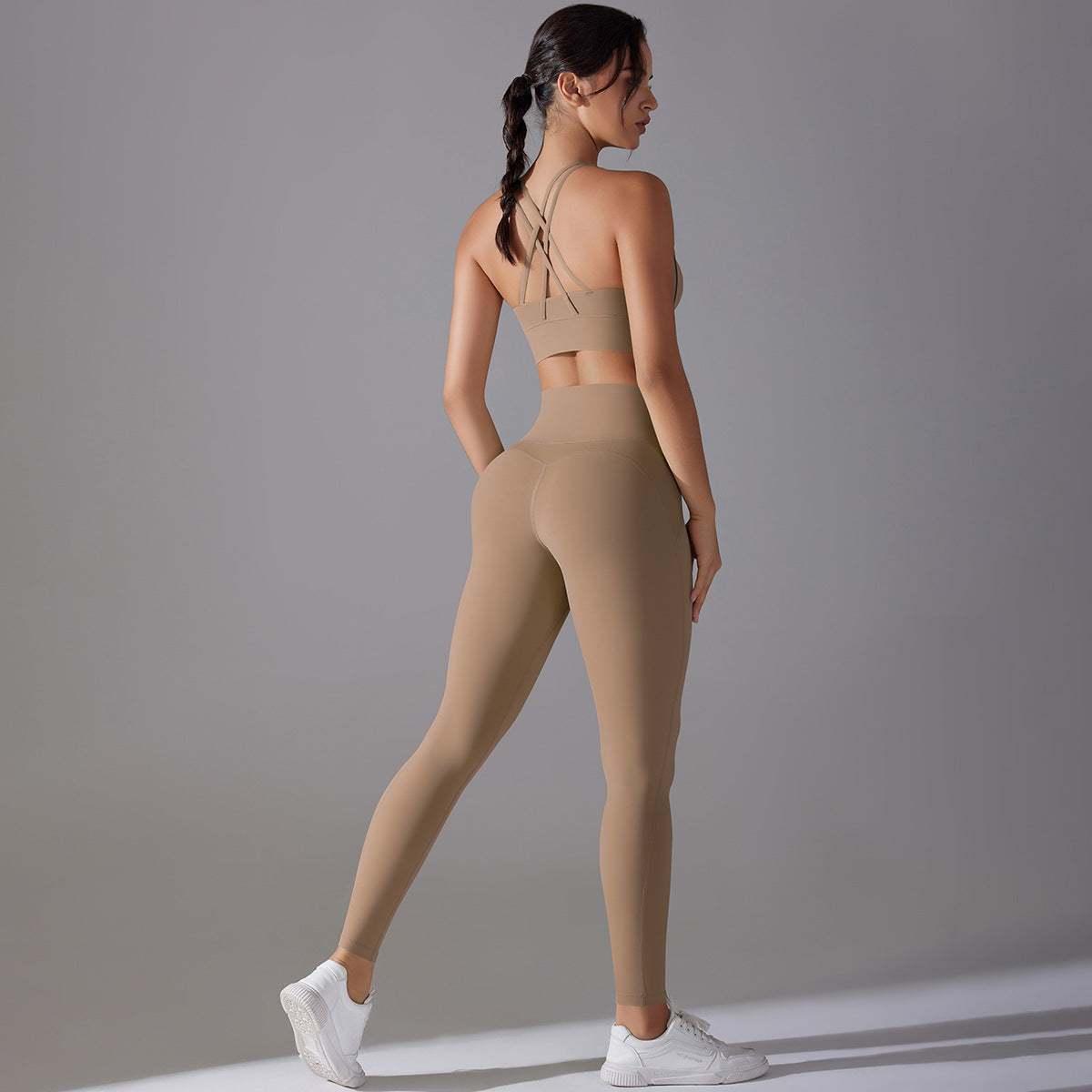 High Waisted Butt Lifting Leggings with Built In Underwear for a Seamless Fit for Running Yoga and Gym Workouts