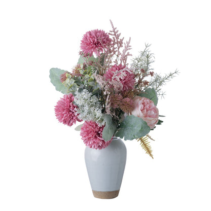 Elegant Dandelion-Inspired Faux Floral Bouquet for Weddings and Home Décor - Charming Wall Art and Handheld Flower Arrangement (CF01403)