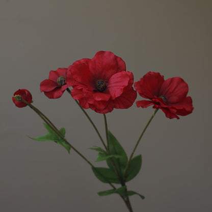 Fresh and Minimalist Nordic-Inspired Artificial Flowers - Silk Peonies & Poppies for Photography & Home Decor