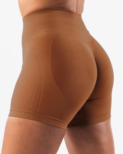 Seamless Gym Shorts for Women 6 Colors Available Honey Peach Design for Yoga and Fitness Activities