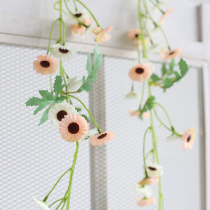 Realistic Sunflower and Daisy Garland - Perfect Faux Floral Decoration for Weddings, Events, and Retail Store Displays