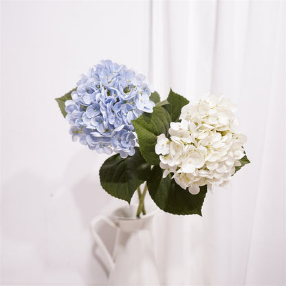 Lifelike Hydrangea Flower Arrangement - Soft Touch Moisturizing Faux Floral Decor for Living Room, Dining Table Centerpiece, Home Decoration, and Wedding Celebrations