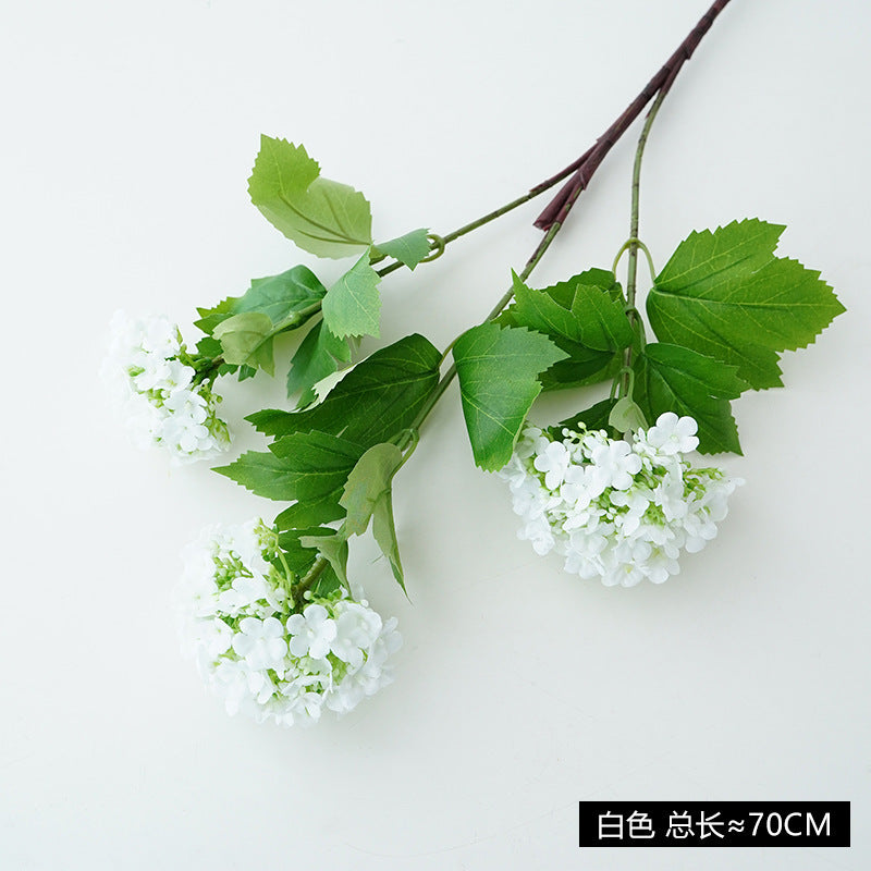 Faux Hydrangea Triple-Headed Artificial Flower Arrangement for Elegant European Home Decor – Perfect for Floral Styling and Garden Aesthetics