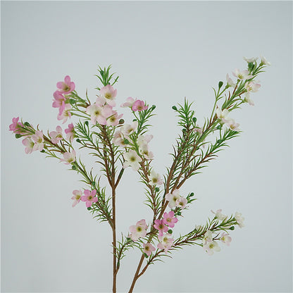 Realistic Australian Waxflower Artificial Floral Decor - Perfect for Home Décor, Bridal Bouquets, Photography Props, and Silk Flower Arrangements