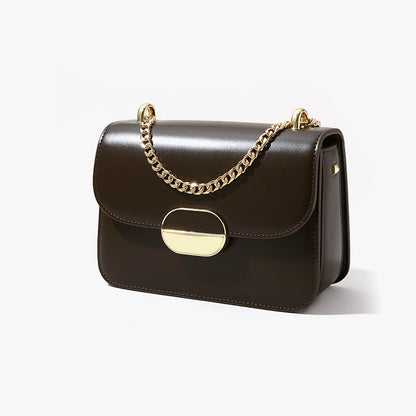 Small Shoulder Bag for Women Envelop Clutch High End Genuine Leather Crossbody Purse with Chic Design for Everyday Use