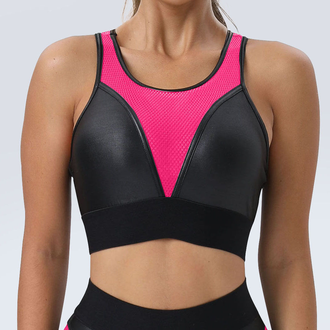 Tight Fitting Yoga Set High Support Sports Bra and Butt Enhancing Leggings for Comfort and Performance