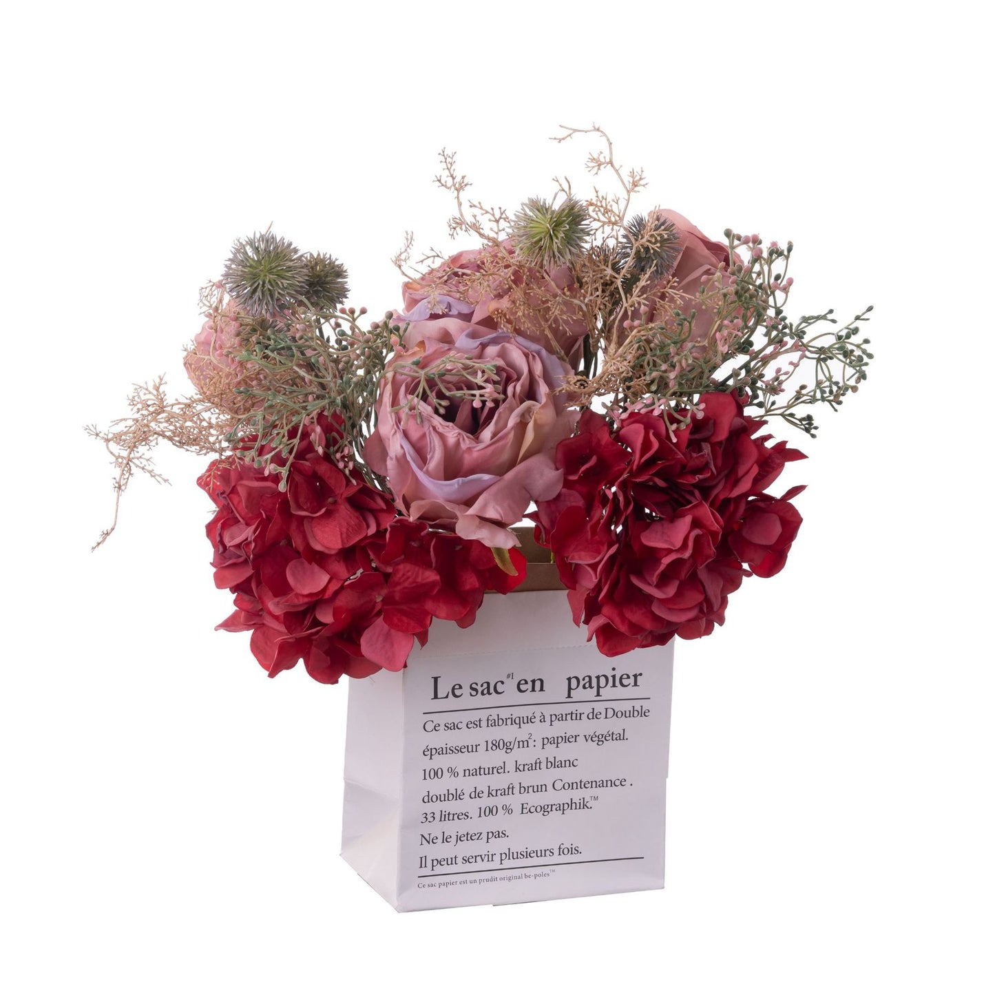 Lifelike Artificial Dried Rose Bouquet | Trendy INS Style Home Décor | Perfect for Lasting Beauty | Model YC1039