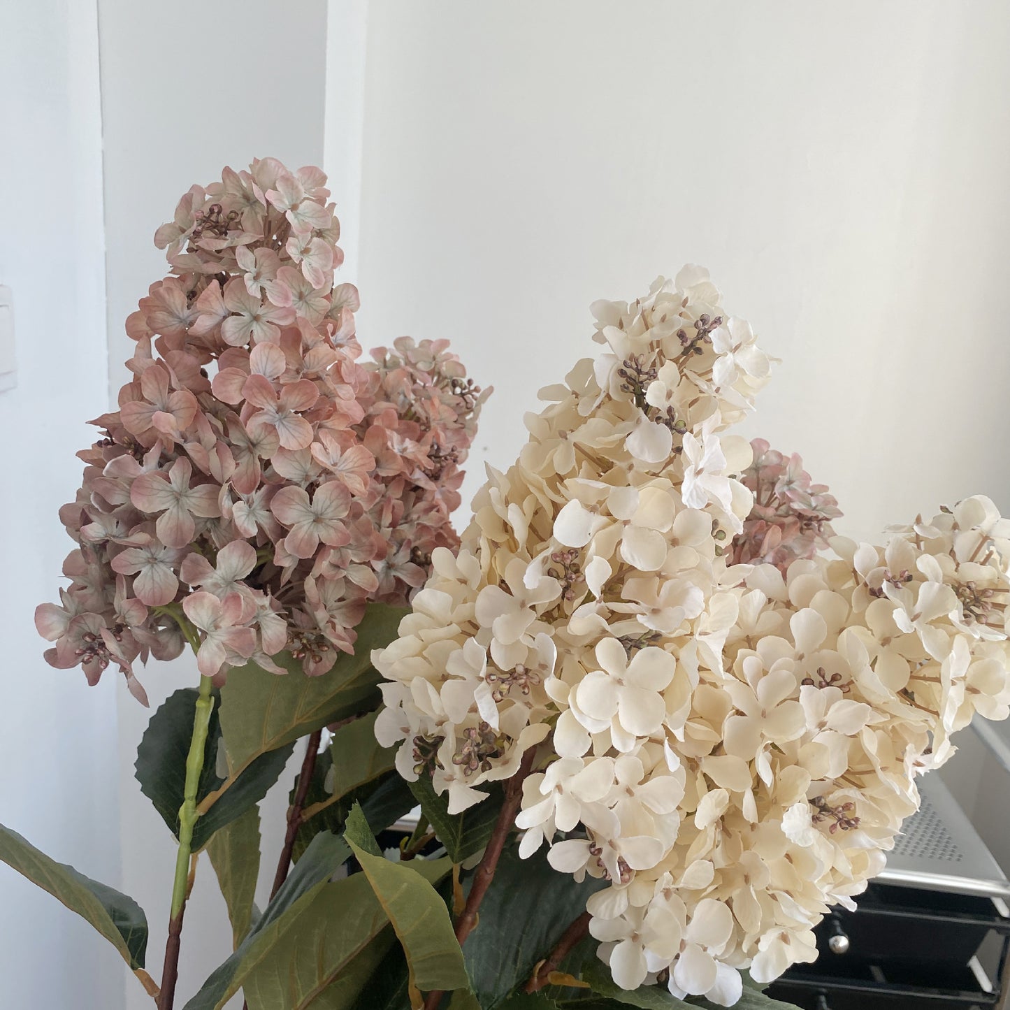 Stunning Autumn-Hued Hydrangea Faux Flowers for Wedding Décor and Photography Props - Perfect for Monet Garden Themed Events