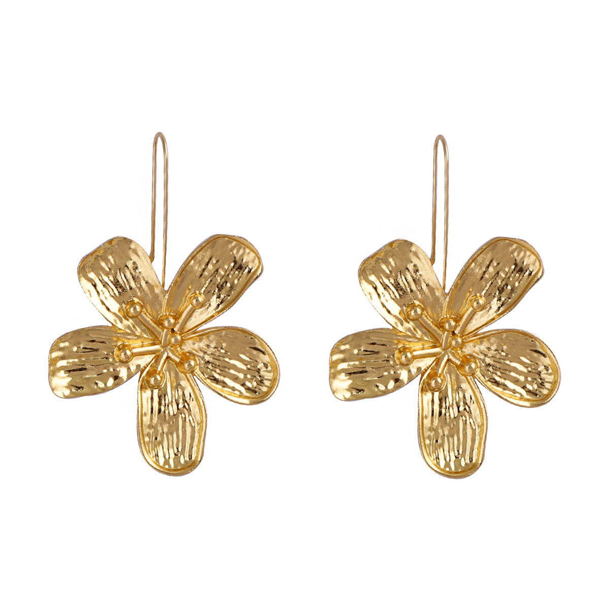 Stylish Retro-Inspired Floral Hoop Earrings for Women – Unique, Elegant, and Perfect for Any Occasion