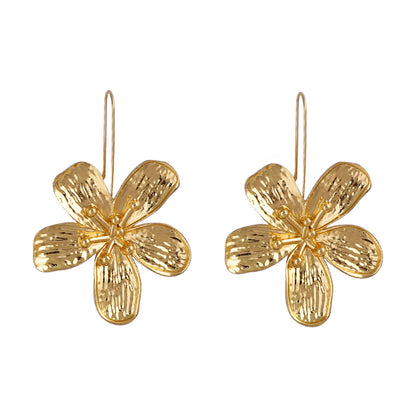 Stylish Retro-Inspired Floral Hoop Earrings for Women – Unique, Elegant, and Perfect for Any Occasion