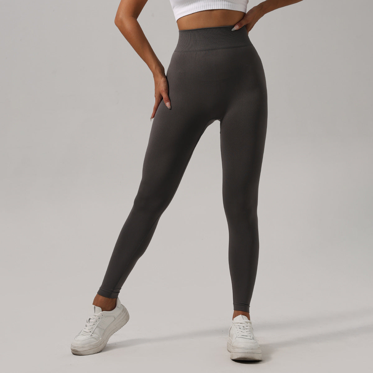 High Waisted Tummy Control Leggings Sculpting Butt Lifting Workout Pants for Fitness and Yoga