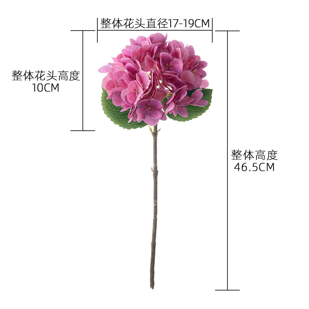 Realistic Touch Artificial Hydrangea Flower Arrangement - Green Plant Décor for Weddings and Events - Exquisite Craftsmanship (Model MW82001)