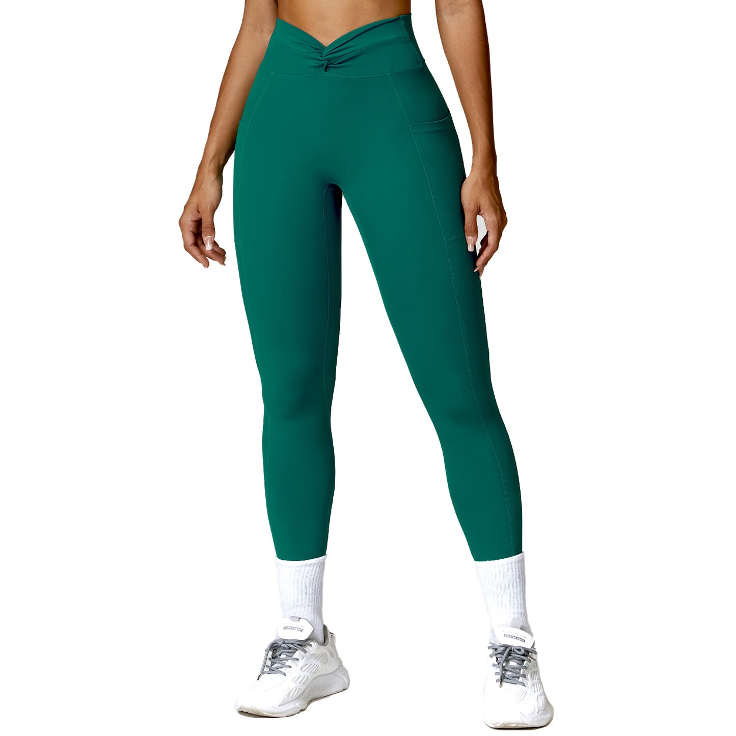 Cross High Waist Butt Lifting Yoga Pants Running Fitness Leggings for Enhanced Performance