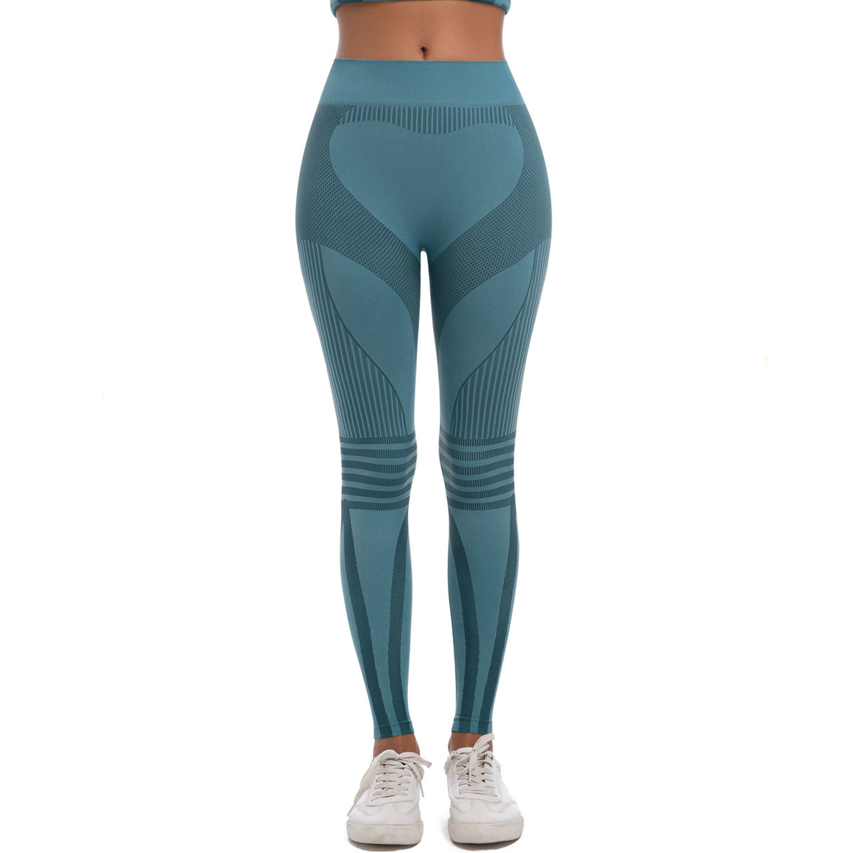 Seamless High Waisted Knit Leggings for Breathable and Stretchy Skiing Running Gym Workouts and Yoga