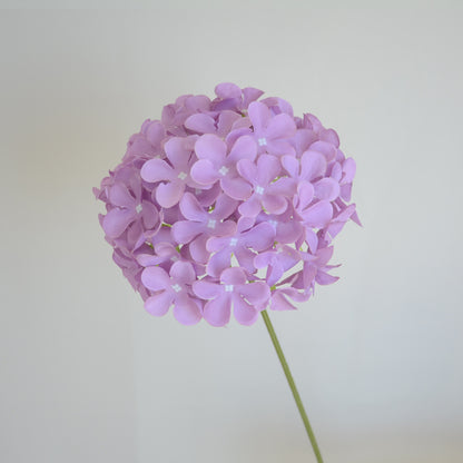 Single Stalk Hydrangea Lollipop Flower - Realistic Artificial Silk Flower for Wedding Decor, Stylish Aisle Decoration, and Home Living Room Arrangement