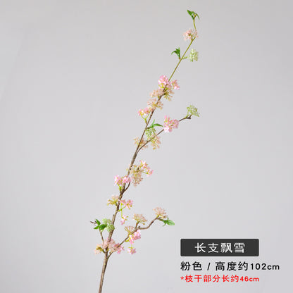 Lifelike Snowy Willow Branch Home Decor - Elegant Artificial Snowy Flower Arrangement for Hotels, Rentals, and Weddings